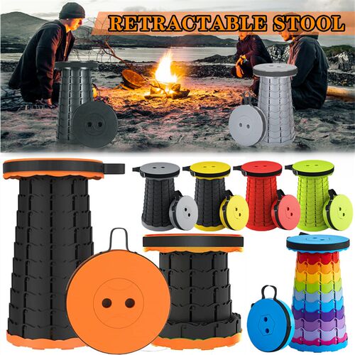 Retractable Stool Portable Camping Foldable Chair Telescopic