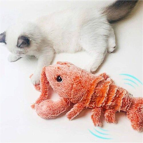 Rechargeable Electric Tumbling Lobster Pet Toy Realistic