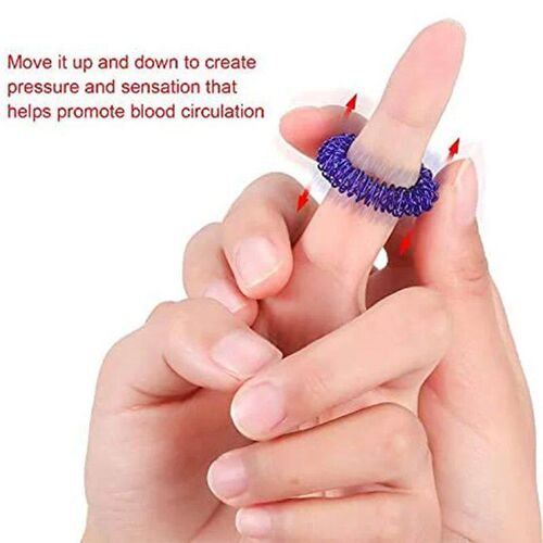 5-15pcs Acupressure Rings Spiky Sensory Finger Rings Set for