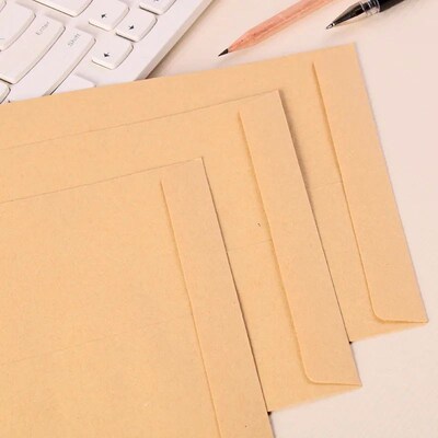 10/20Pcs Brown Kraft Paper Envelope International Standard W