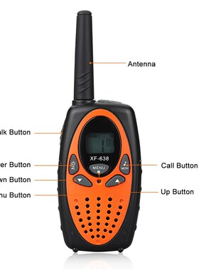XF 638 Walkie Talkie 2PCS Handheld Two Way Intercom Portabl