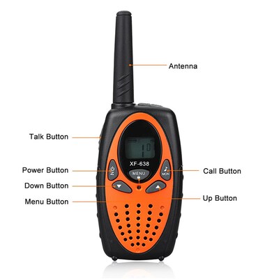 XF 638 Walkie Talkie 2PCS Handheld Two Way Intercom Portabl