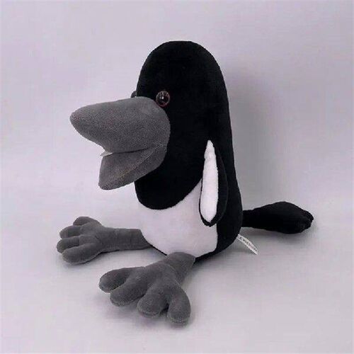Stuffed Black Crow 8.6Inch Soft Cartoon Crow Stuffed Animal