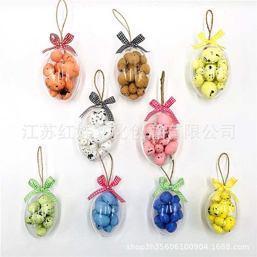 Easter Egg Foam Spot Egg Transparent Egg Box Set Festive Dec
