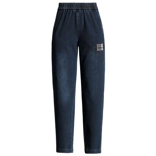 Elastic Waist Harlan Jeans Womens Autumn Loose Slimming Cas