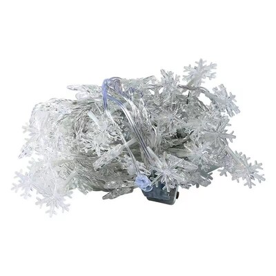 Christmas Tree Garden Snowflake String Lights Fairy LED Lamp