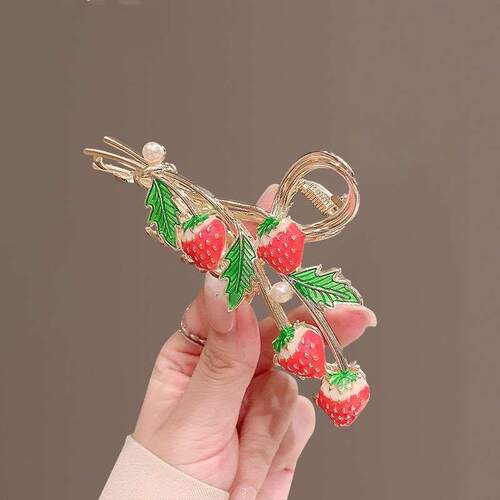 Super Sweet Drop Strawberry Hairpin Back Head Hairpin Cute S