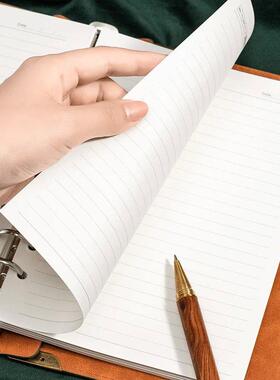 A5 thickened notebook leather loose-leaf work notepad studen