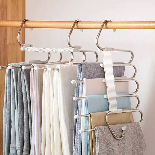 Multi-functional 9 in 1 Trouser Storage Rack Adjustable Pant