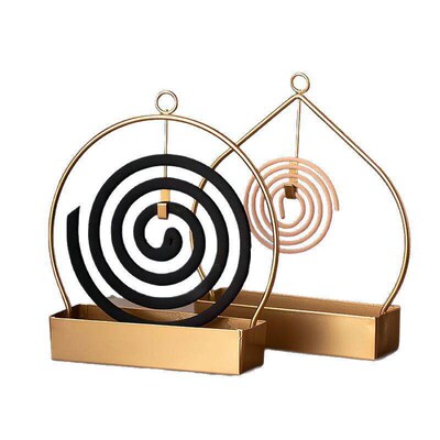 Creative Iron Mosquito Coil Holder for Home Use, Incense Ash