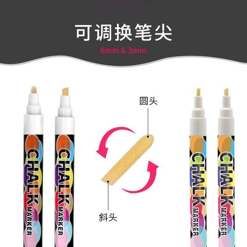 Erasable whiteboard pen marker Doodle DIY White liquid chalk