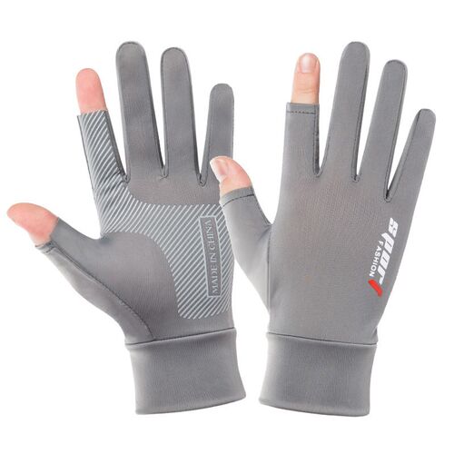 Ice Silk Non-Slip Motorcycle Racing Gloves Breathable Outdoo