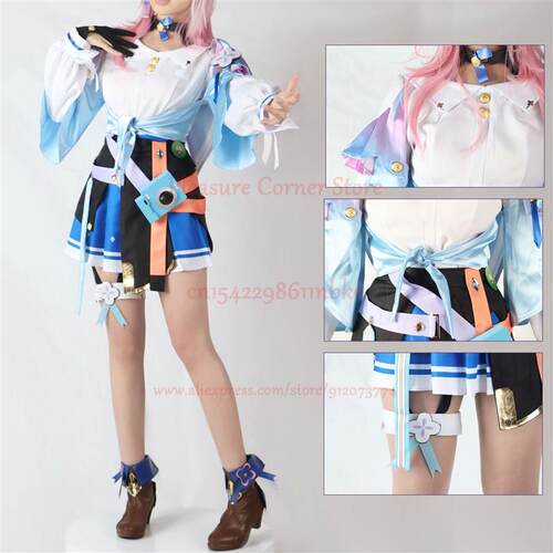 Game Honkai: Star Rail 7th March Cosplay Costumes Uniform Ou