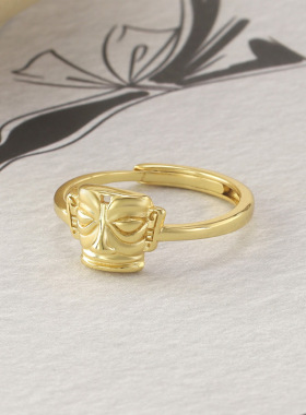 Newly Arrived Ethnic Artist Women Ring Human Face Abstract G