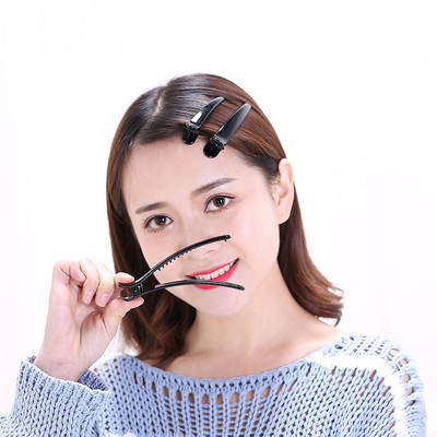 10Pcs Black Plastic Single Prong Diy Hairstyle Alligator Hai