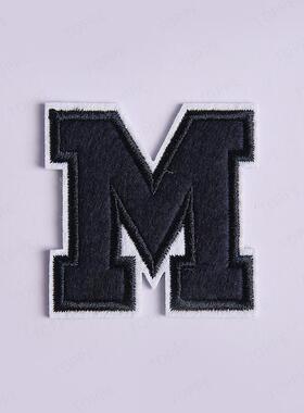 Navy Blue Letter Patch ABC DEF OPQ RST UVW XYZ Embroidery Pa