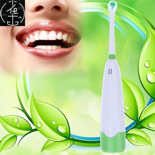 Green 1 PCS Rotating Anti Slip Waterproof  Electric Toothbr