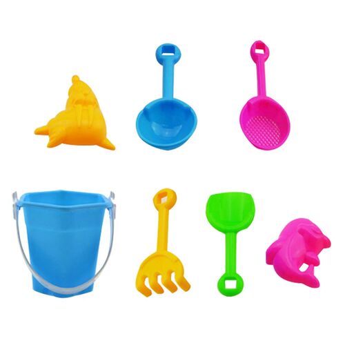 Random 7PCS Summer Beach Toys for Kids Sand Set Beach Game T