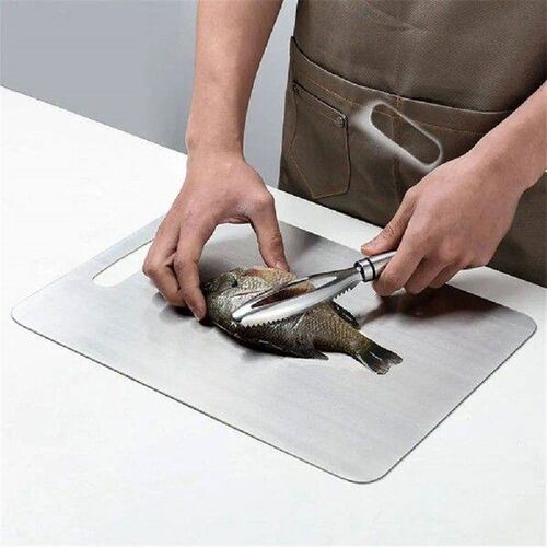 Stainless Steel Chopping Board Double Sided Kneading Dough
