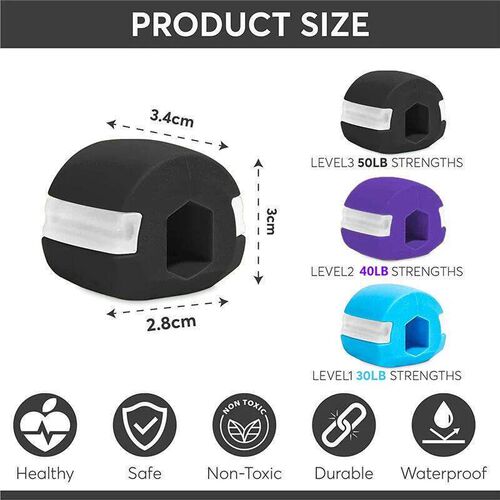 Food-grade Silica Gel Jaw Exerciser With Storage Box Lanyard