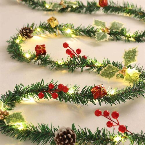 Fluffy Tinsel Garland Christmas Tree Decor - Fringe Dangler