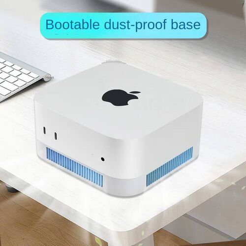 Top Power Button Cooling Base for Mac M4 2024 Dustproof, Pus