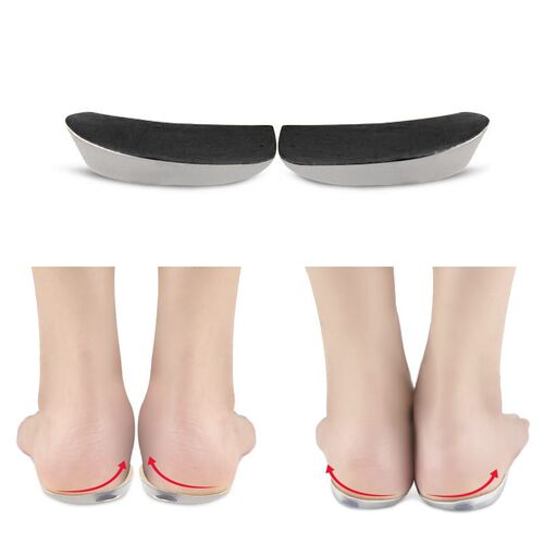2pcs XO Legs Orthopedic Shoes Insoles Silicone Gel Arch Supp