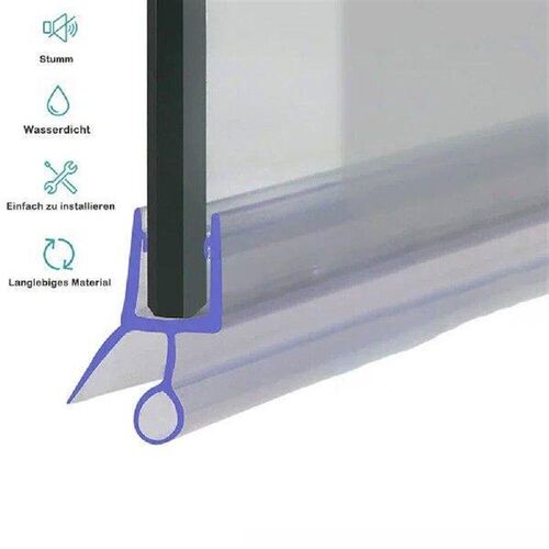 2pcs 50cm 6/8/10/12mm Shower Screen Seal Strip Frameless