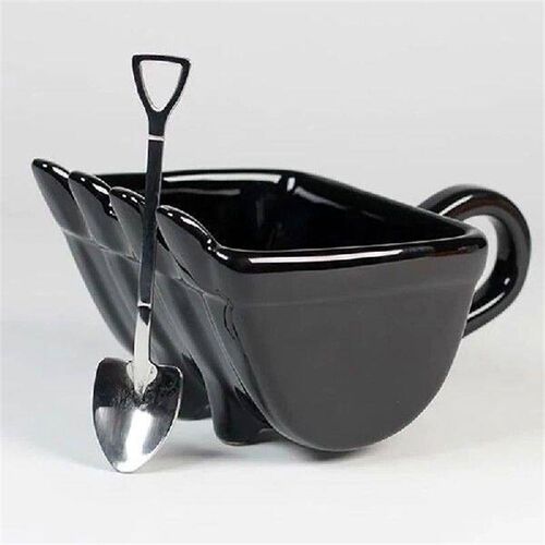 Funny Excavator Mug Bucket Model Plastic Mug Spoon Cake Cup