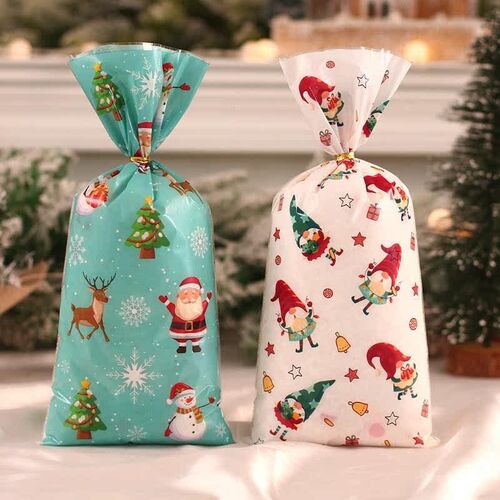 25/50/100pcs Christmas Candy Bags Merry Christmas Decoration
