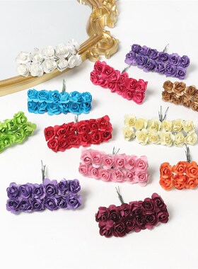 Artificial Rose Bouquet Paper Fake Flowers Home Deco Wedding