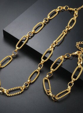 Metal Waterproof Stainless Steel Twist Handmade Neck Chain N