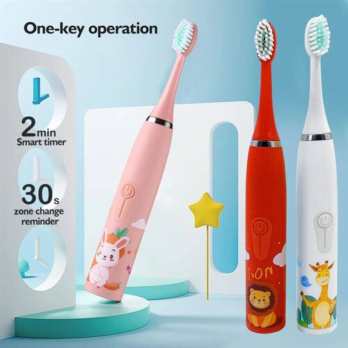 Childrens Electric Toothbrush Sonic Cleaning Childrens Car