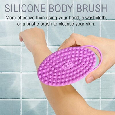 Silicone Exfoliating Body Scrubber Silicone Loofah Shower