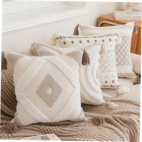波西米亚北欧ins簇绒抱枕Bohemian tufted pillow sofa, cushion