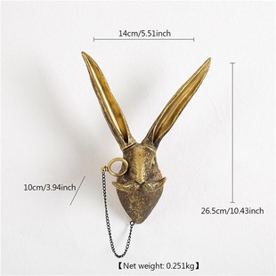 Animal head portrait wall decoration, imitating deer head