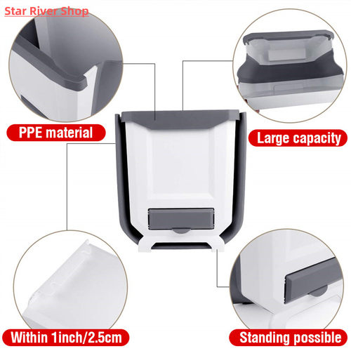 Folding Kitchen Trash Can Kitchen Folding Waste Bin Kitchen