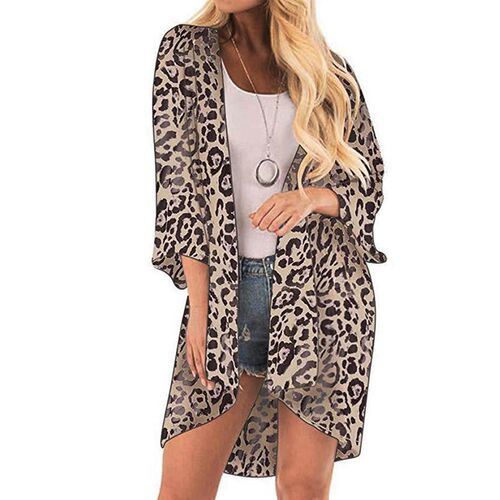 30@Blouse Women Leopard Print ops ver Blouse Plus Size Shirt