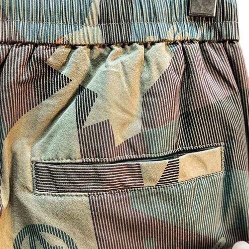 Summer Thin Camouflage Workwear Shorts Mens teny Bran Loose