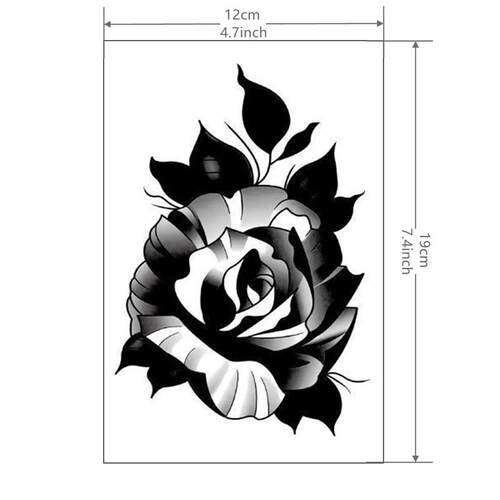 1 Sheet Hand Flower Tattoo Sticker Waterproof Lasting Tempor