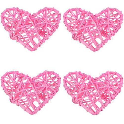Heart Rattan Love Lampshade Table Decor Centerpiece