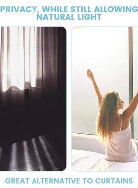 Pure Frosted Window Film Privacy Sun Blocking Self Adhesive