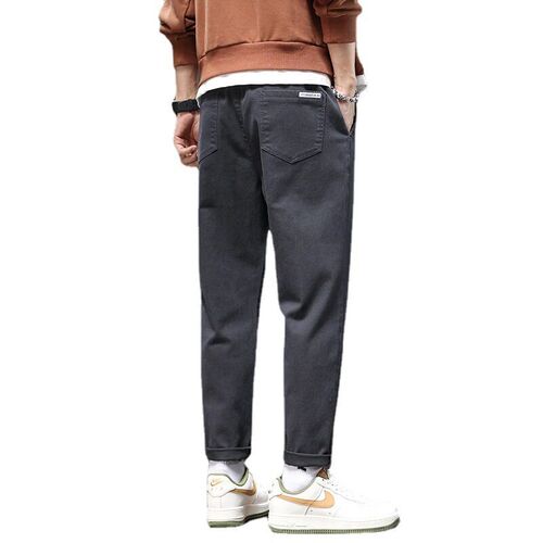 Spring an Autumn Casual Pants Mens Loose Straight teny Bran