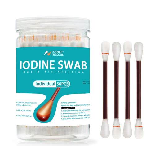 50PCS/Lot Medical Alcohol Disposable Emergency Cotton Stick