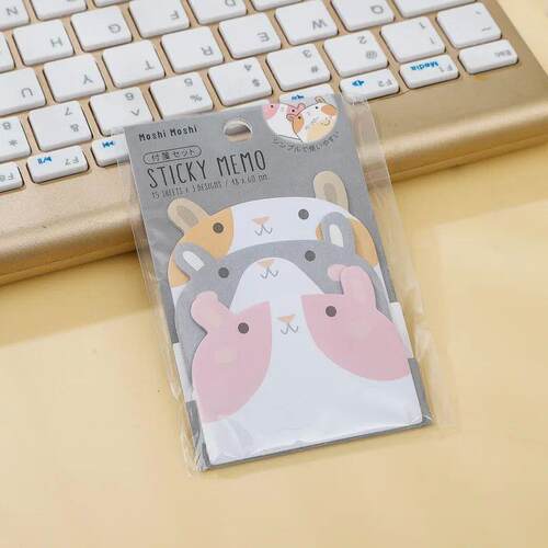 Cute Penguin Pig Bear Sticky Notes Kawaii Animal Shape Memo