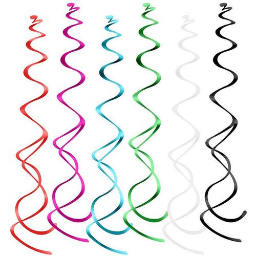 Birthday Party Decorative Supplies Spiral Hanging PVC