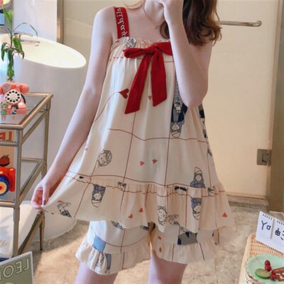 Summer New Princess Style Sweet Shorts Set Outwear Fashionab