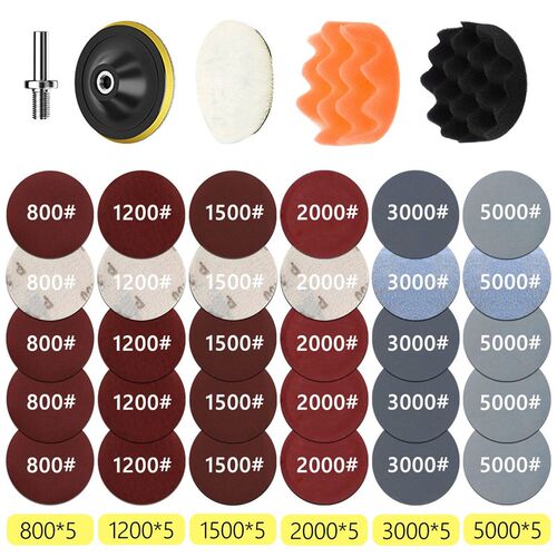 Headlight Repair Restoration Kit Car Polishing Disc 3inch 75