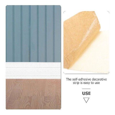 3D Self-adhesive Wall-mounted Waistline Foam Skirting
