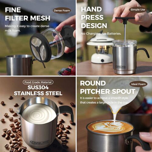 Portable Travel Coffee Maker Set 2 in 1 Compatible  Capsule